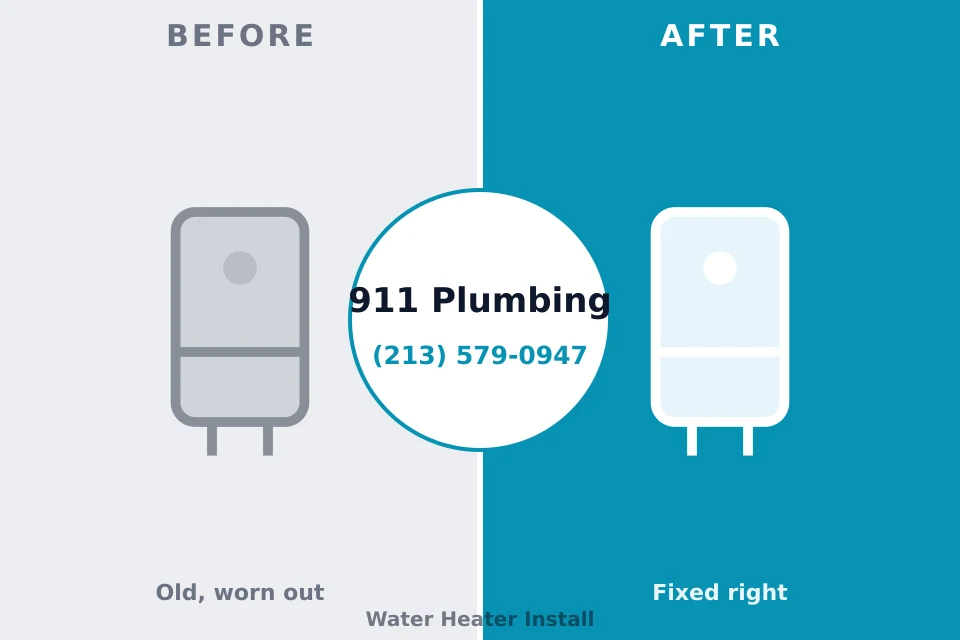 Before and after: plumbing repair Rock Rapids, IA
